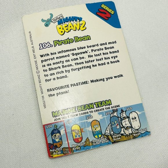 Mighty Beanz  Series 2  Mighty Moose Card  Limited Edition NO BEAN - Picture 2 of 2